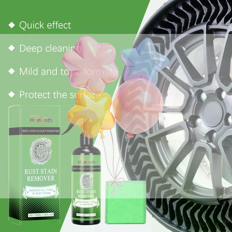 Wheel Cleaner Alloy - Alloy Wheel Hub Rust Remover Spray