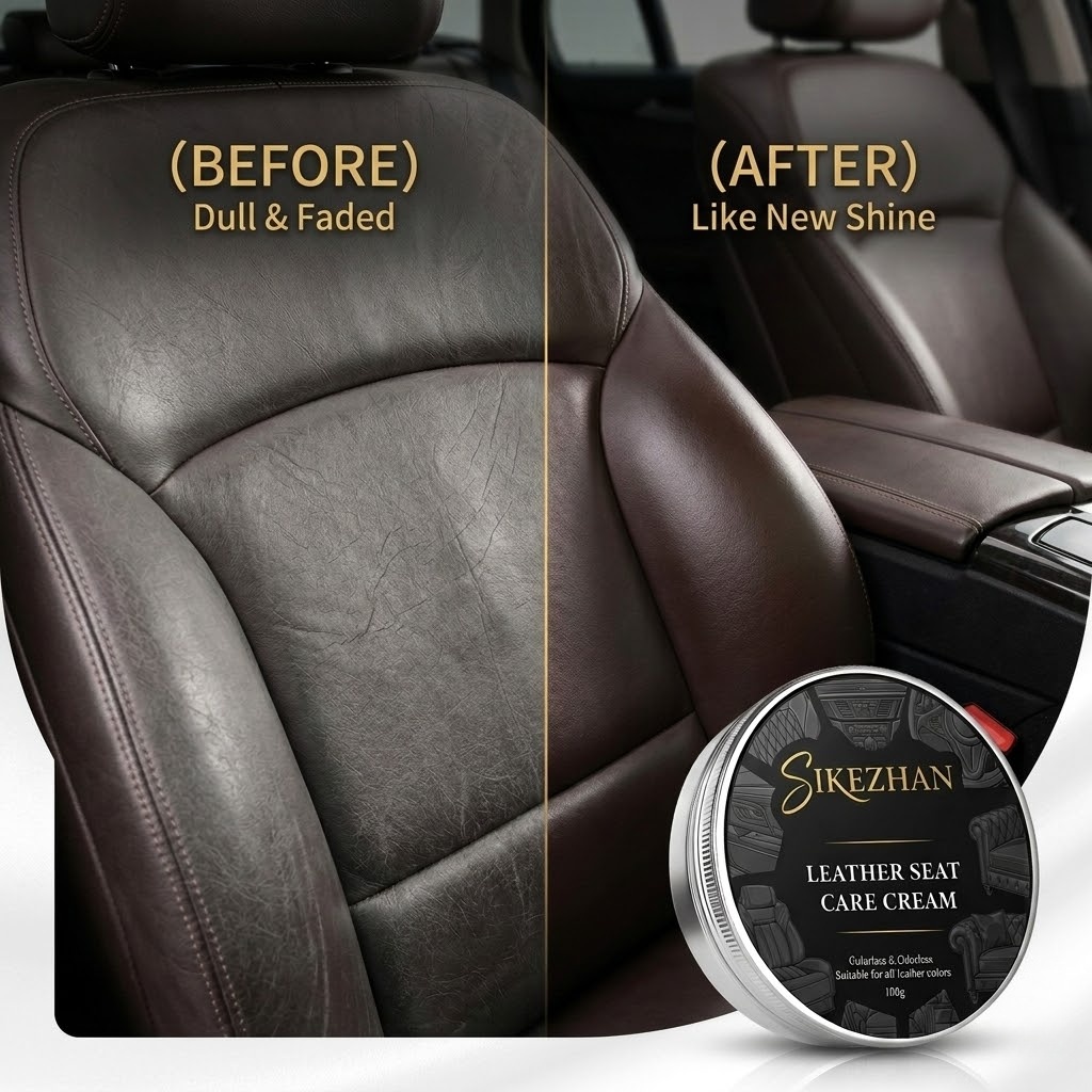 Leather Cleaner Interior - Automotive Interior Leather Care All-In-One Cream: