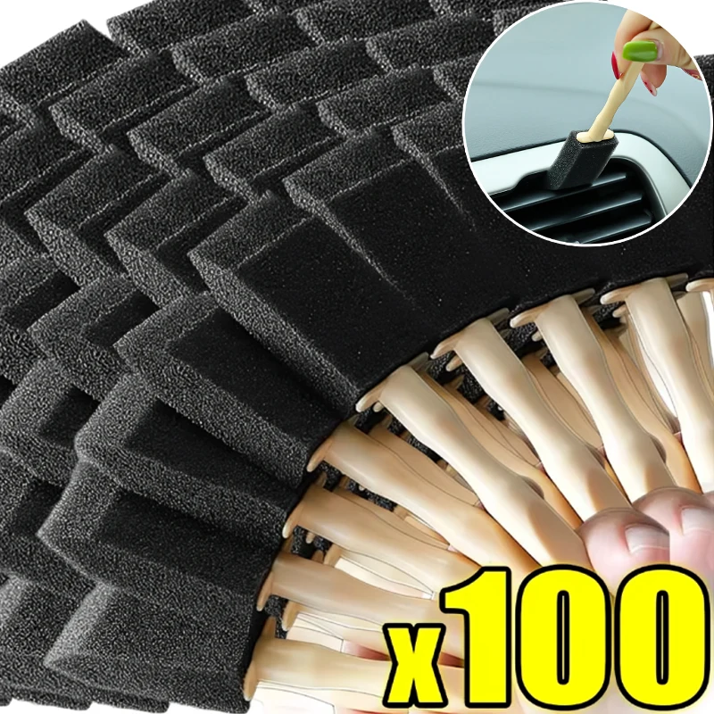Interior Detailing Kit - Car Air Outlet Sponge Cleaning Brush