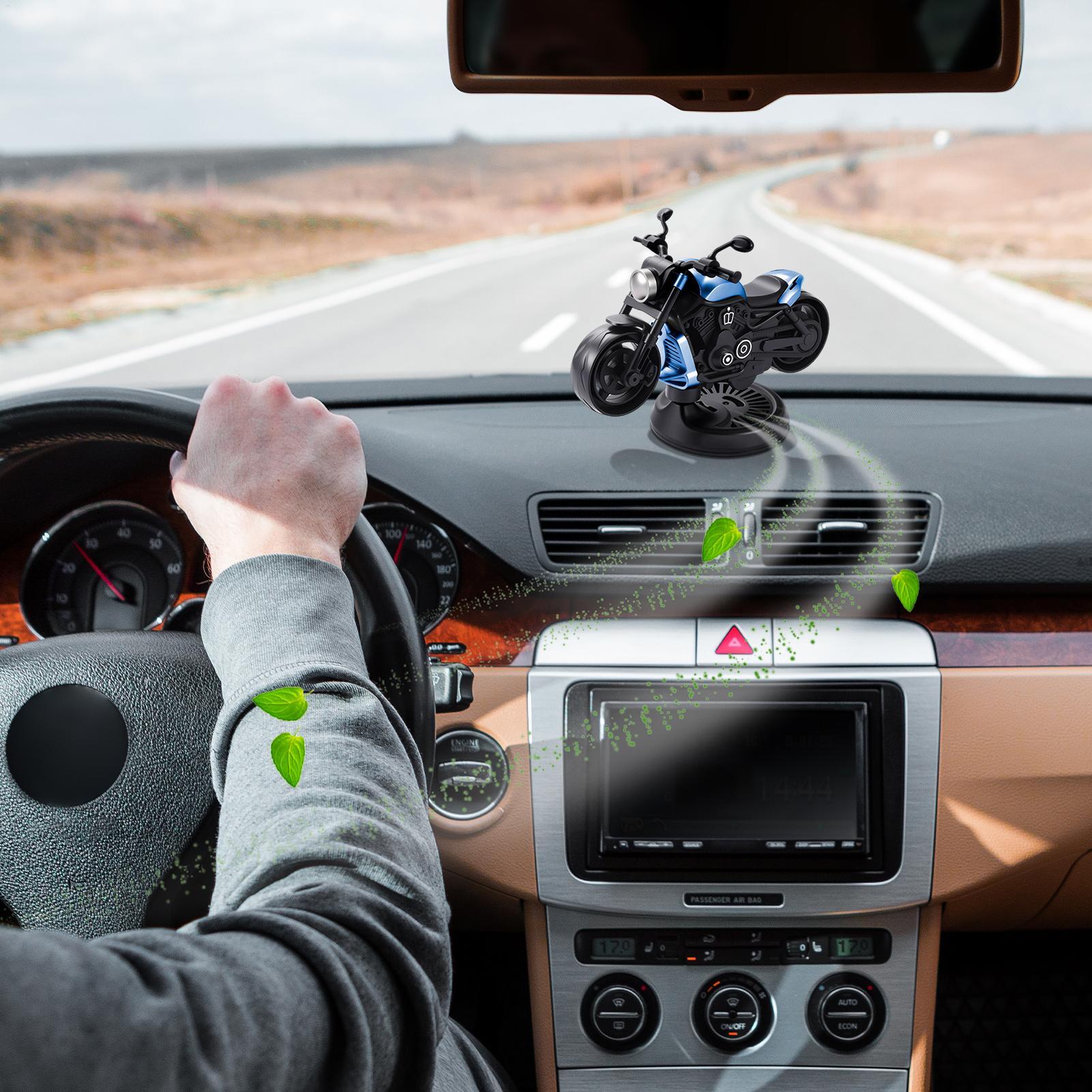 Odor Eliminator Car - Air Freshener Car Rotating Dashboard Diffuser