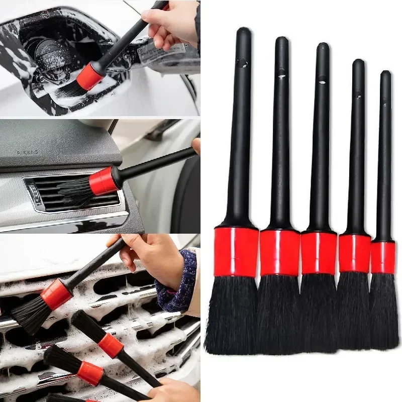 Interior Detailing Kit - 5pcs Soft Car Cleaning Brush Kit
