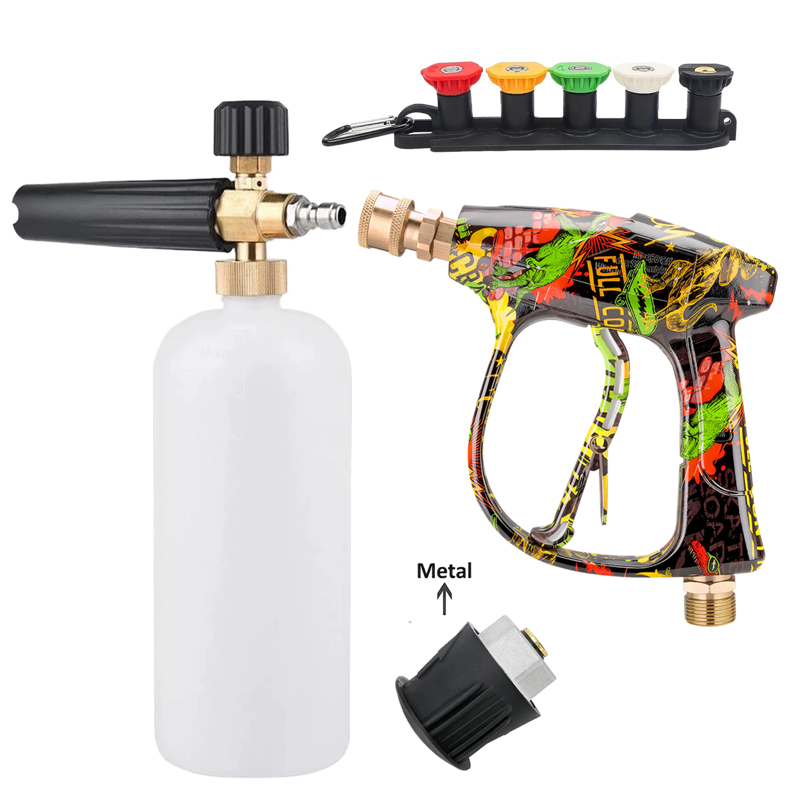 Foam Cannon Car Wash - Compact Foam Cannon Pressure Washer Gun,