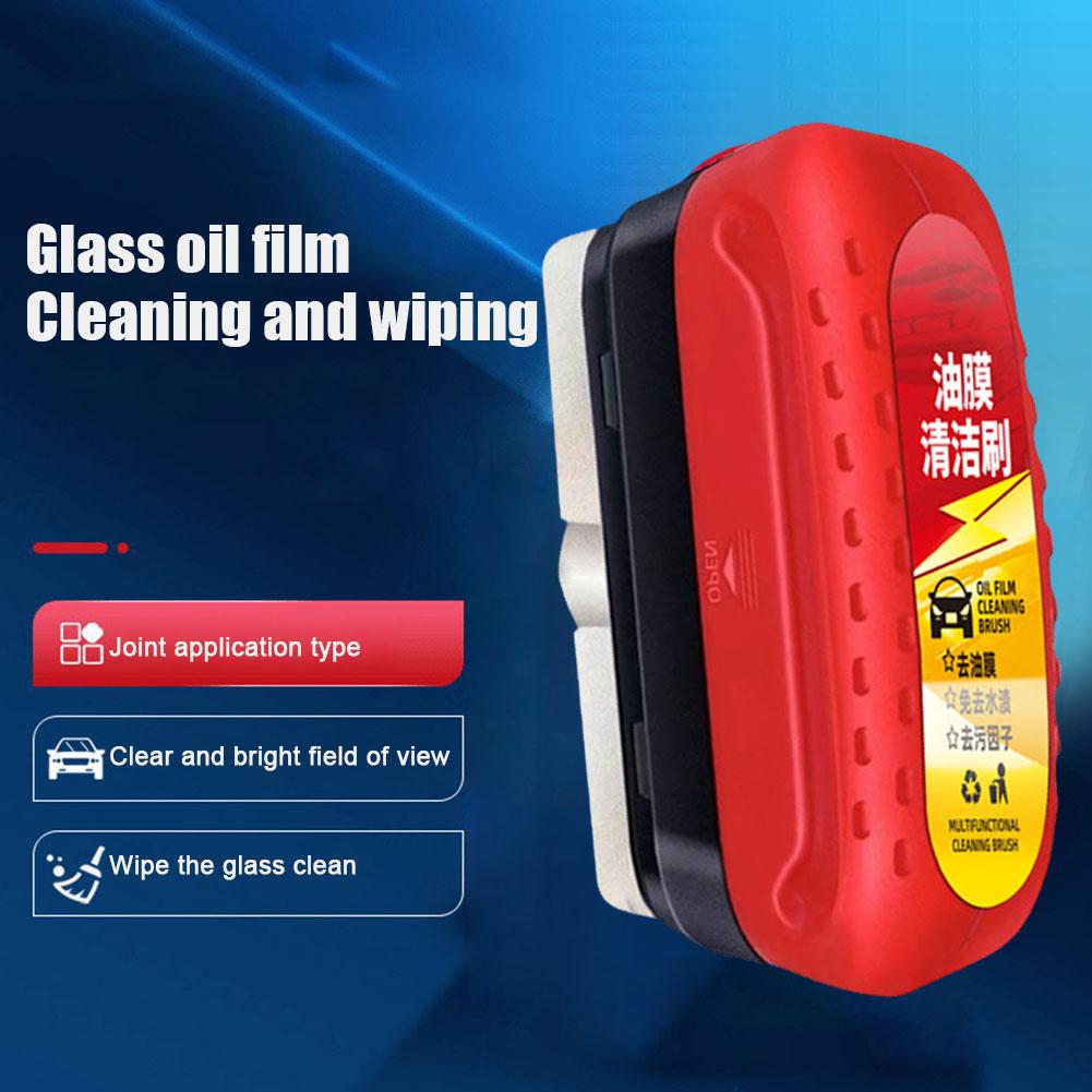 Car Cleaning Brush - 120ml Car Glass Cleaner Automotive Glass