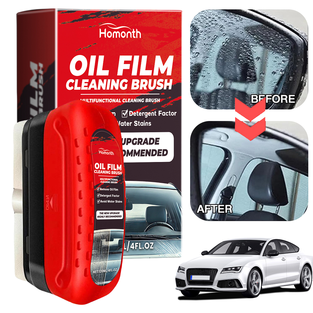 Car Cleaning Brush - Oil Film Remover Removes Dirt Auto