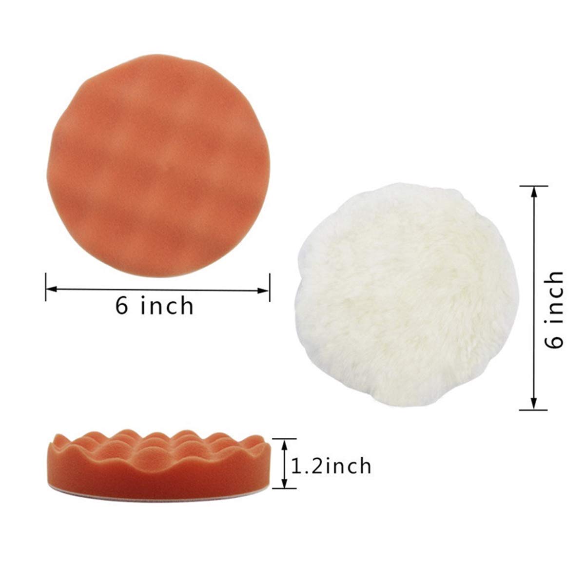 3/5/6Inch Sponge Polishing Pad - Polish Pad Set Buffer incelemesi ve fiyatı