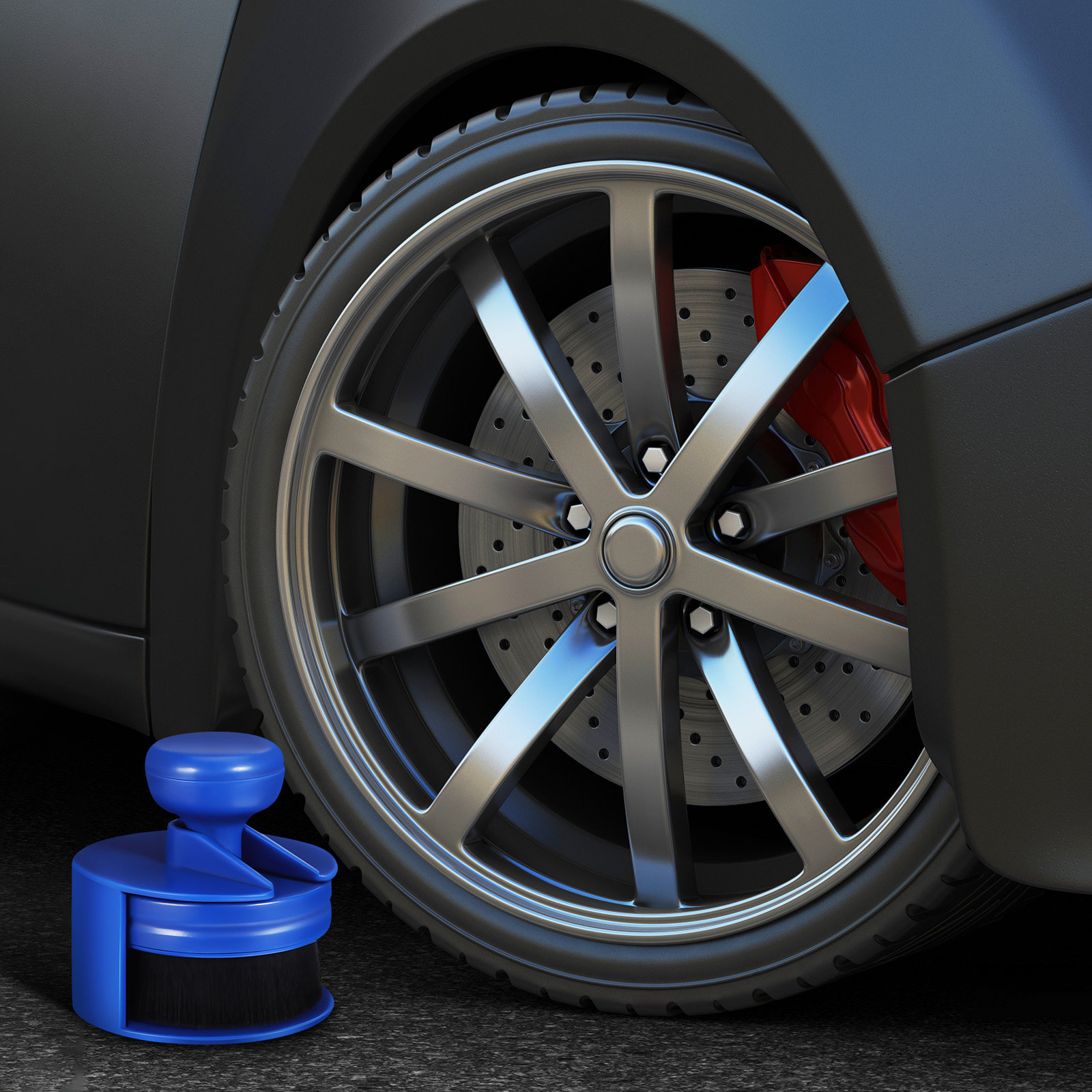 1Set Tire Shine Brush Nylon So - Car Cleaning Brush incelemesi ve fiyatı