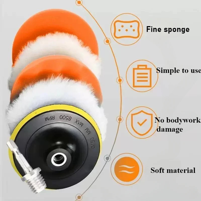 6pcs/8pcs/set Car Polishing Sp - Polish Pad Set Buffer incelemesi ve fiyatı