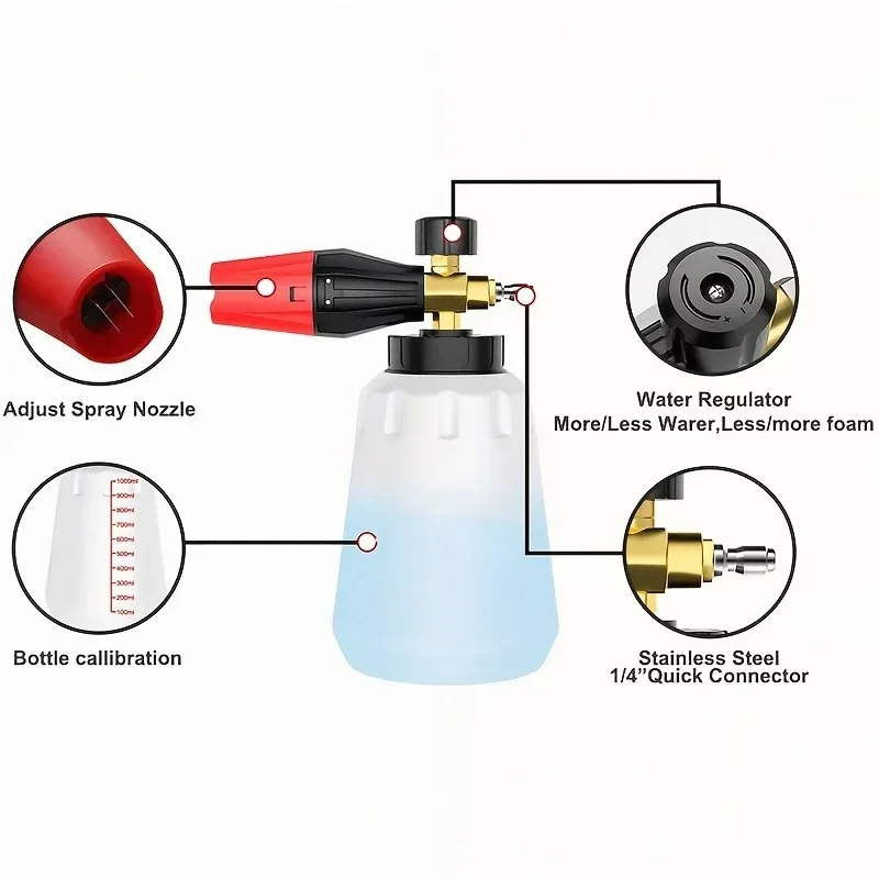 High Pressure PA Foam Cannon   - Foam Cannon Car Wash incelemesi ve fiyatı
