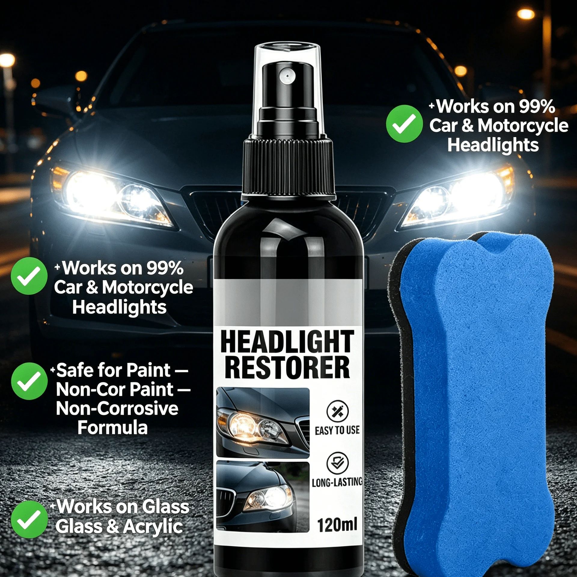 120ml Black Shine Plastic Rest - Trim Restorer Plastic incelemesi ve fiyatı