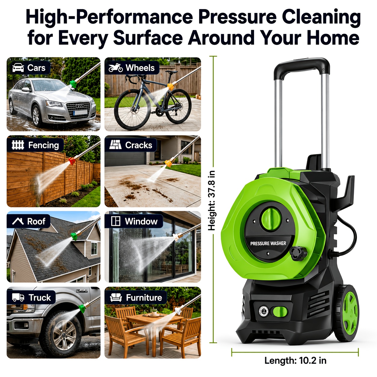 Electric Pressure Washer Power - Foam Cannon Car Wash incelemesi ve fiyatı