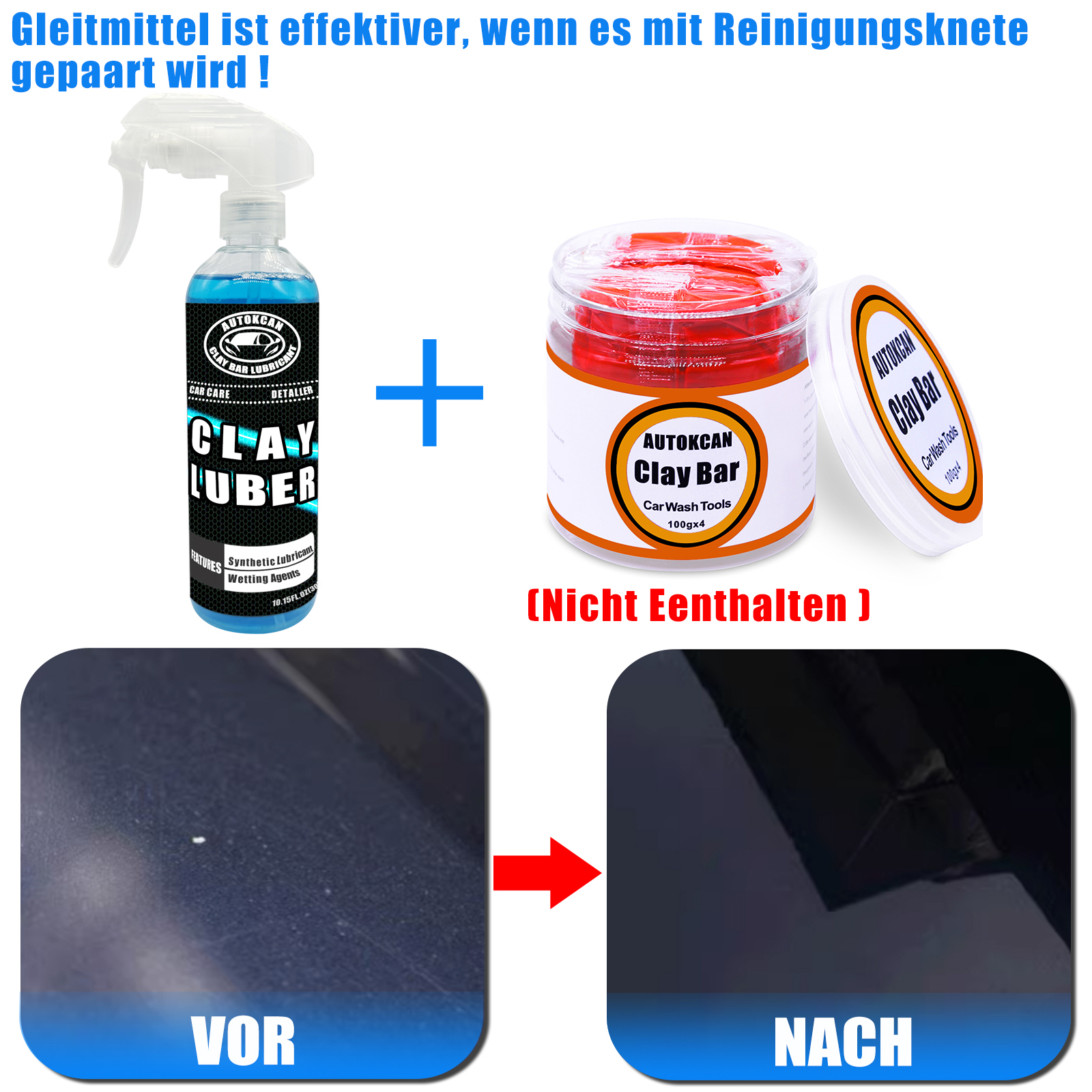 200G Car Clay Bar And 300ml Ma - Clay Bar Lubricant incelemesi ve fiyatı