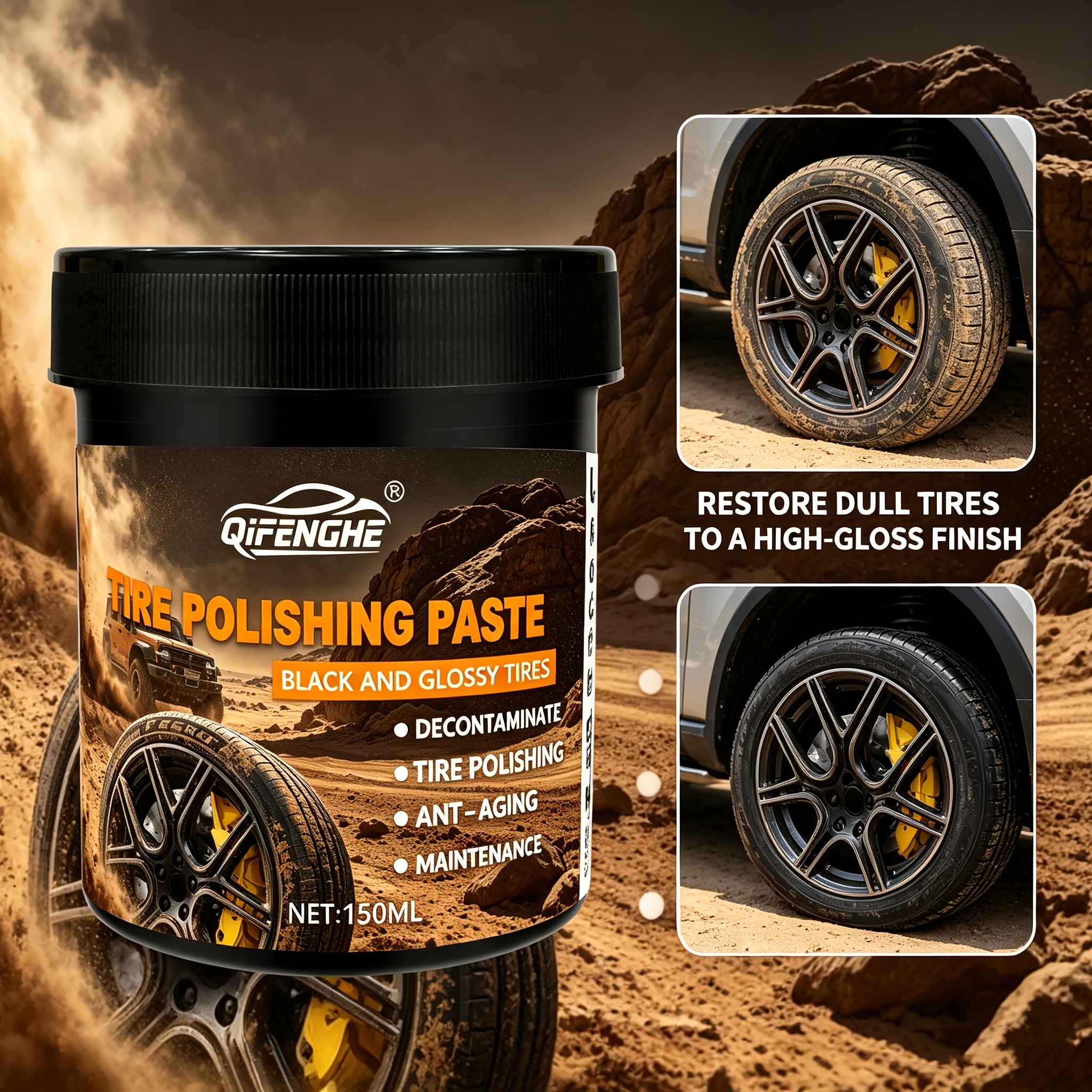 Car Tire Polish Paste Kit - Hi - Wax Applicator Pad incelemesi ve fiyatı