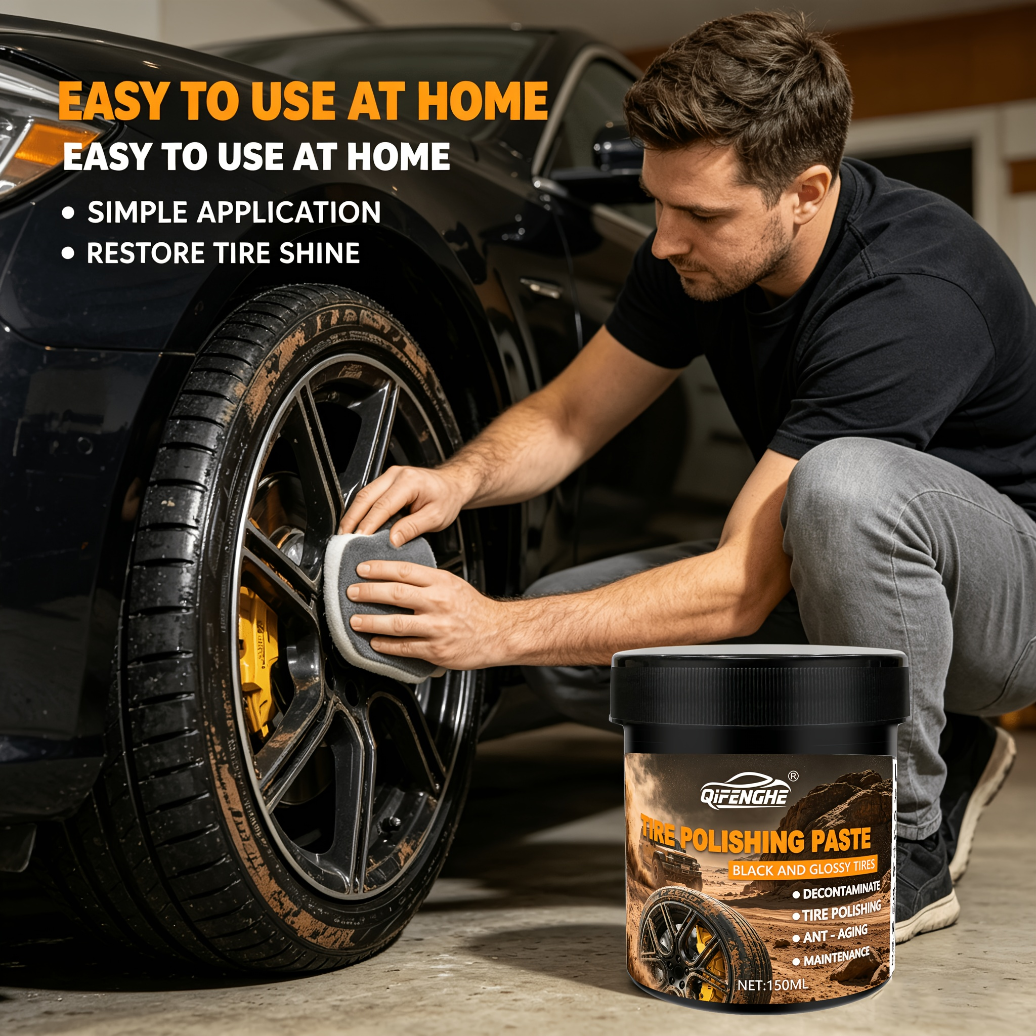 Car Tire Polish Paste Kit - Hi - Wax Applicator Pad incelemesi ve fiyatı
