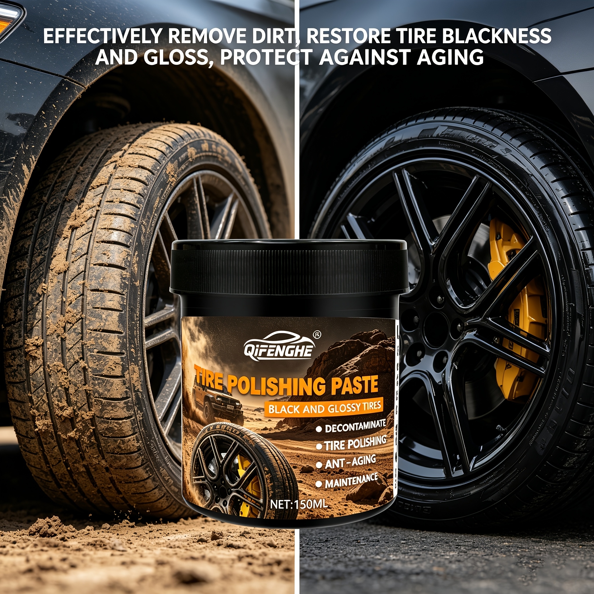 Car Tire Polish Paste Kit - Hi - Wax Applicator Pad incelemesi ve fiyatı