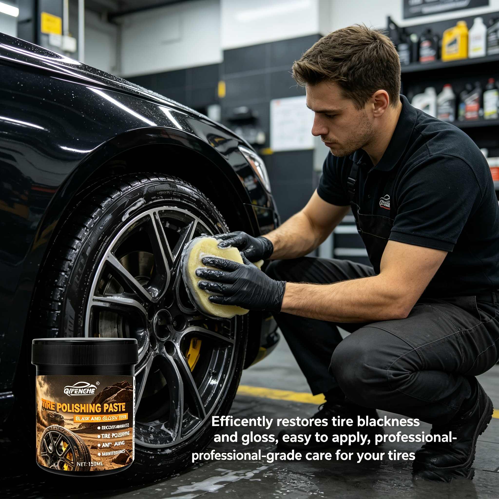 Car Tire Polish Paste Kit - Hi - Wax Applicator Pad incelemesi ve fiyatı