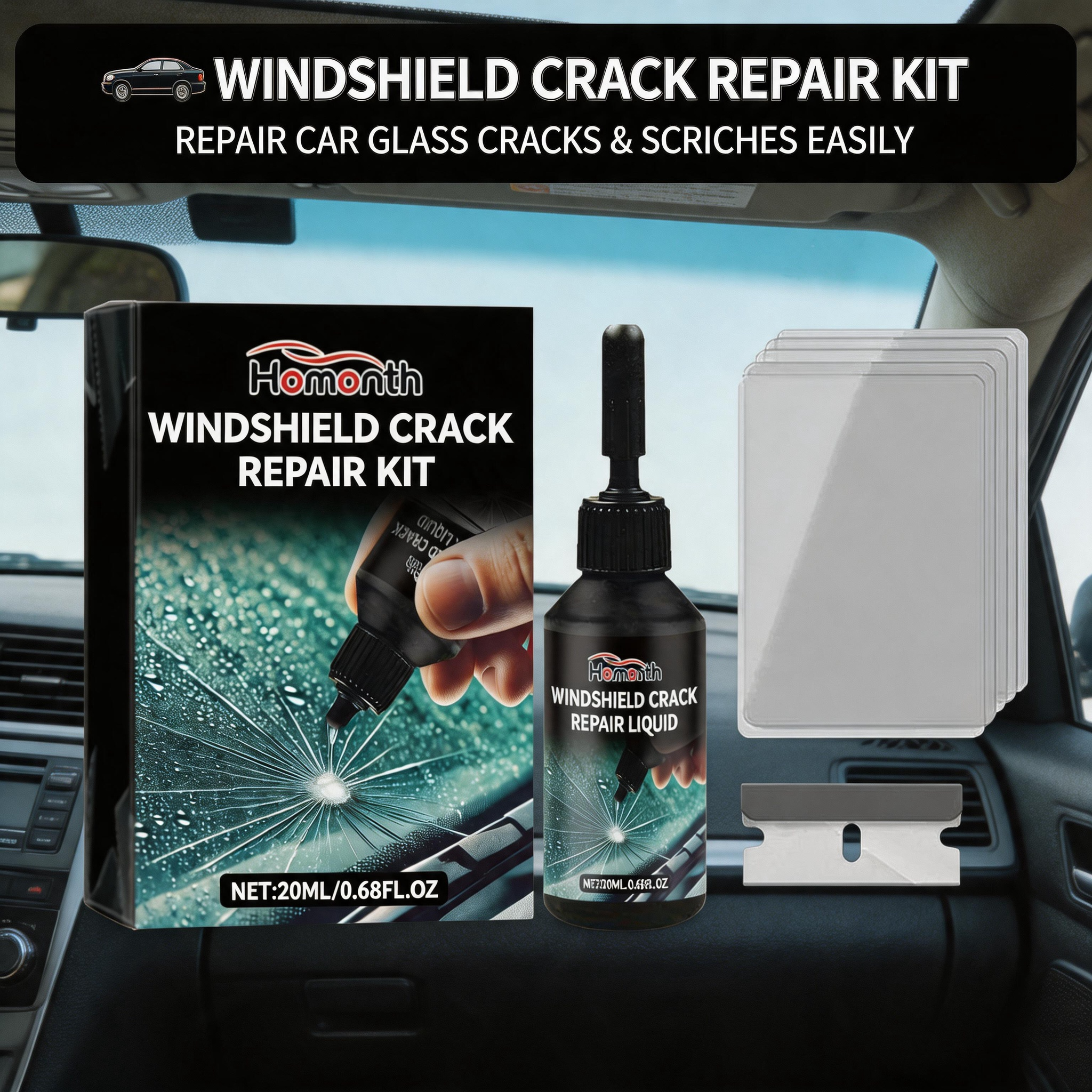 Car Glass Care Kit, Profession - Glass Cleaner Streak incelemesi ve fiyatı