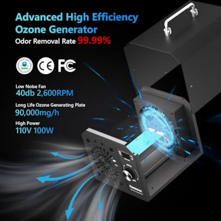Ozone Generator 90000mg/h O3 I - Odor Eliminator Car incelemesi ve fiyatı