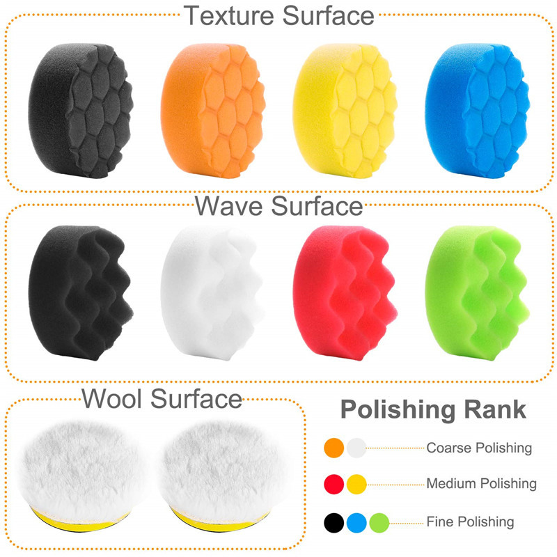 4pcs 4'' Car Polish Buffer Pad - Polish Pad Set Buffer incelemesi ve fiyatı