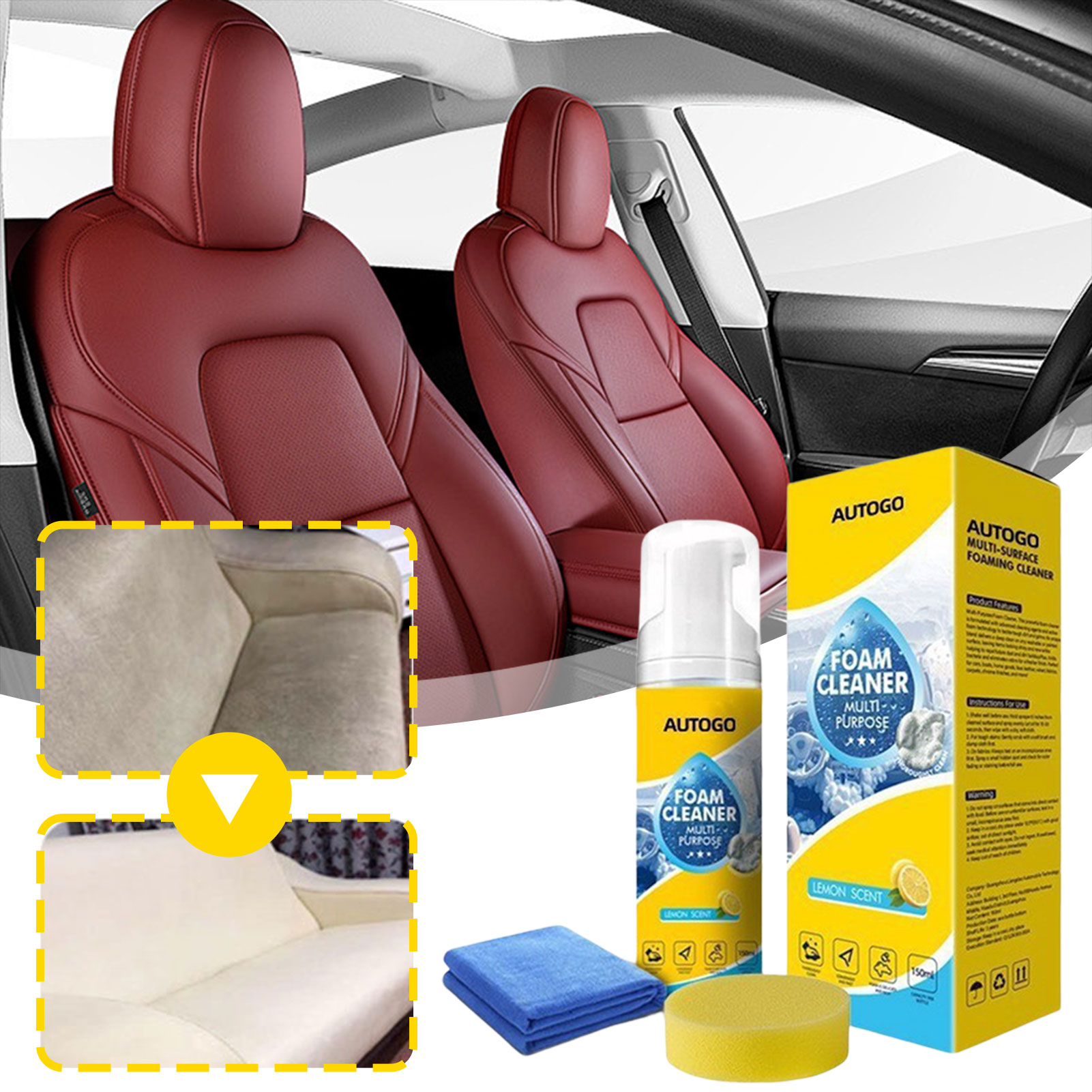 Multipurpose Foam Cleaner For  - Leather Cleaner Interior incelemesi ve fiyatı
