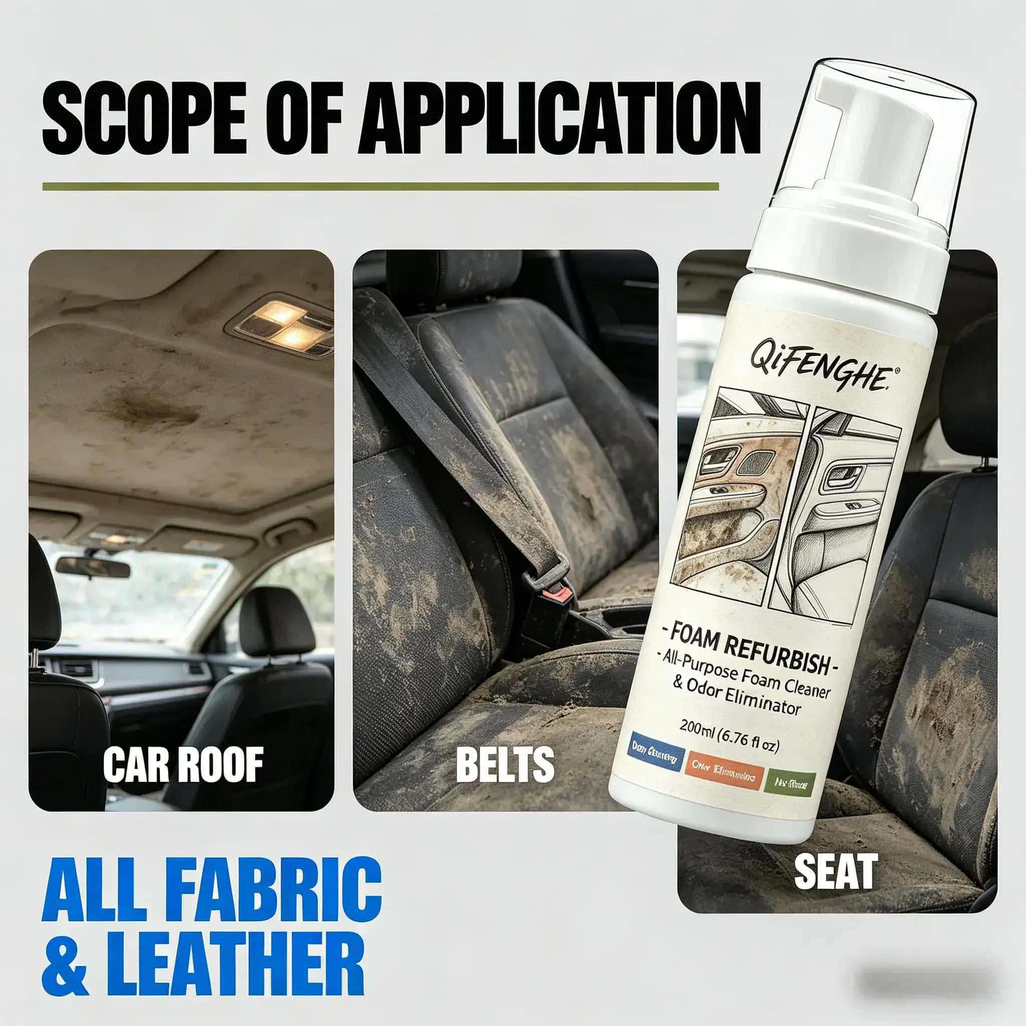 Multi-Surface Car Foam Refurbi - Odor Eliminator Car incelemesi ve fiyatı