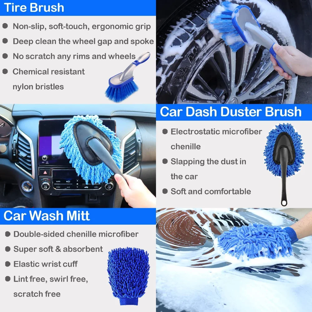 Car Wash Brush Set Detailing B - Dirt Brush Interior incelemesi ve fiyatı