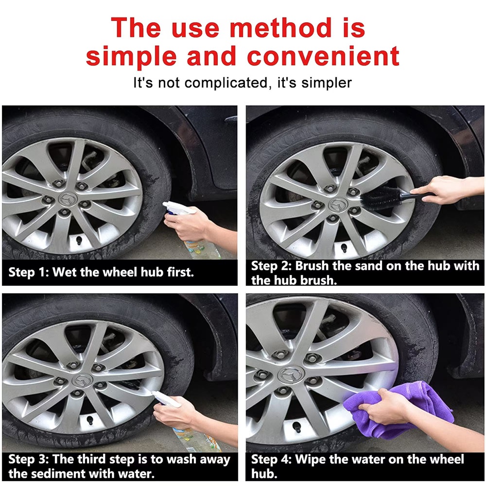 Car Wheel Brush Soft Bristle T - Wheel Cleaner Alloy incelemesi ve fiyatı